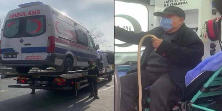 Esenyurt Belediyesine ait ambulans hasta nakli sırasında haczedildi