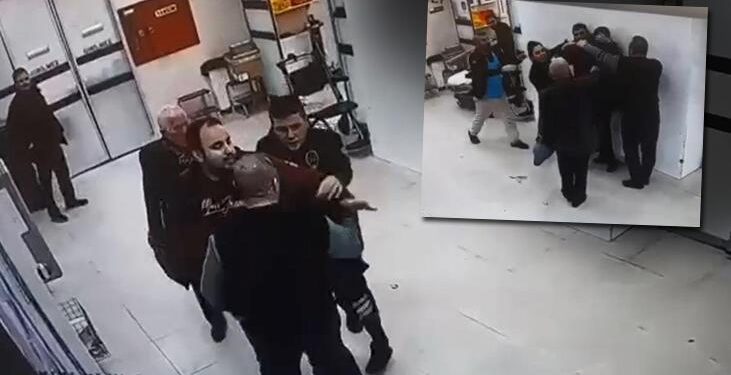 Pendik’te hastanenin güvenlik görevlisine ‘kırmızı alan’ saldırısı