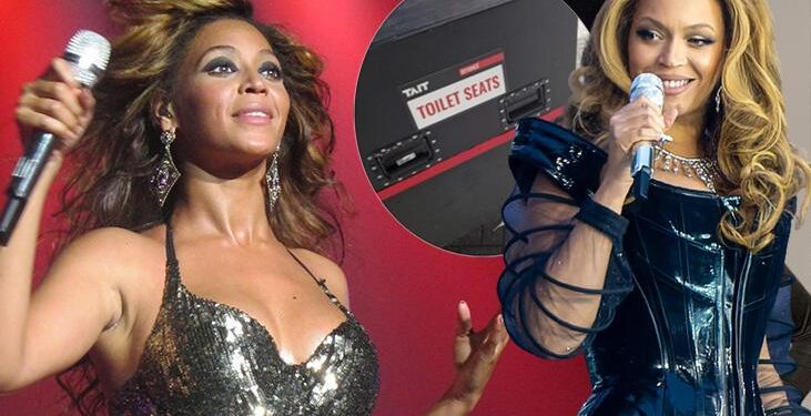 Ünlü şarkıcı Beyonce klozetini yanında taşıyor!