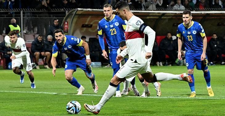 Cristiano Ronaldo rekorunu geliştirdi! Portekiz, Bosna Hersek’i farklı geçti